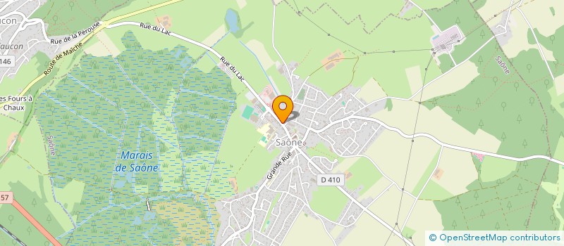 localisation de l'entreprise MADAME FERNANDE MENETRIER  SAONE