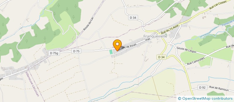 localisation de l'entreprise MADAME FERNANDE PADIOLEAU  FRANQUEVIELLE