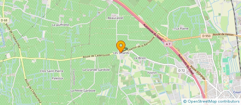 localisation de l'entreprise MADAME FERNANDE RAYMOND  COURTHEZON