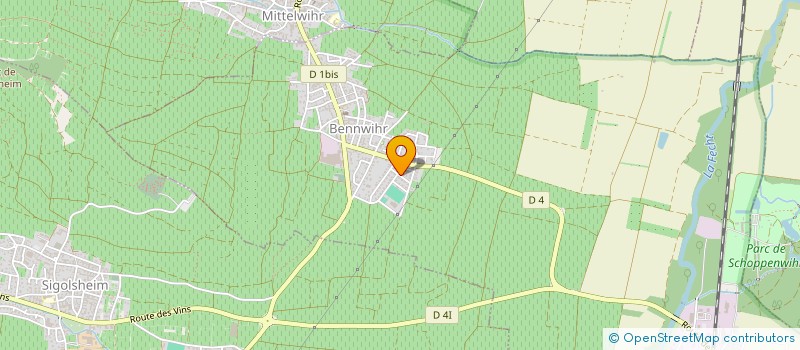 localisation de l'entreprise MADAME FERNANDE REINHARD  BENNWIHR