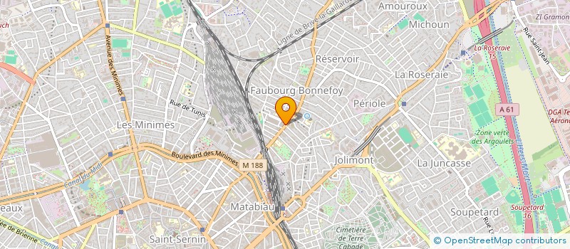 localisation de l'entreprise MADAME FERNANDE ROLLAND à TOULOUSE