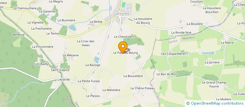 localisation de l'entreprise MADAME FERNANDE ROUSIER à GESVRES