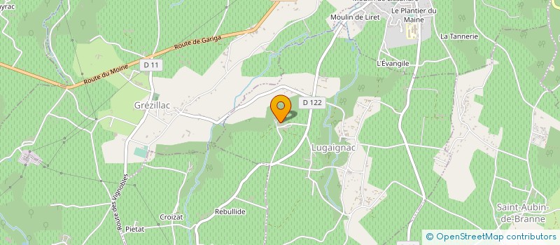 localisation de l'entreprise MADAME FERNANDE ROYE  LUGAIGNAC
