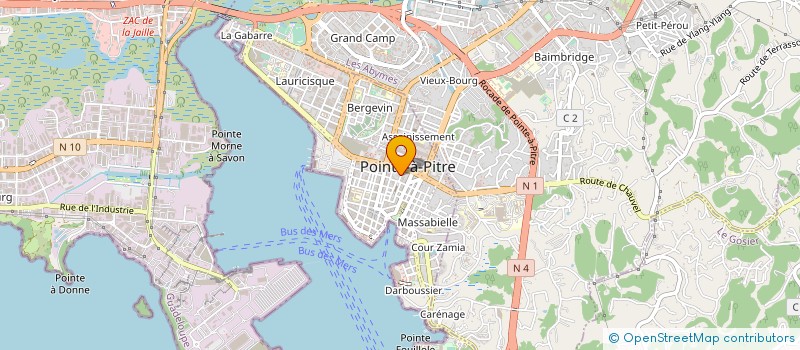 localisation de l'entreprise MADAME FERNANDE SANDY à POINTE A PITRE