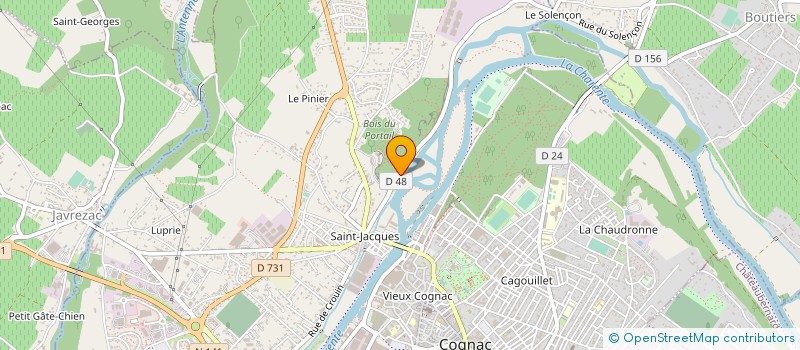 localisation de l'entreprise MADAME FERNANDE SARRAZIN à COGNAC