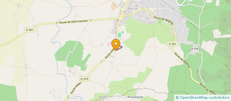 localisation de l'entreprise MADAME FERNANDE TAULELLE  SAINT-PRIVAT-DE-CHAMPCLOS