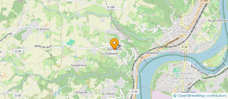 localisation de l'entreprise MADAME FERNANDE TAVIAND  VERIN