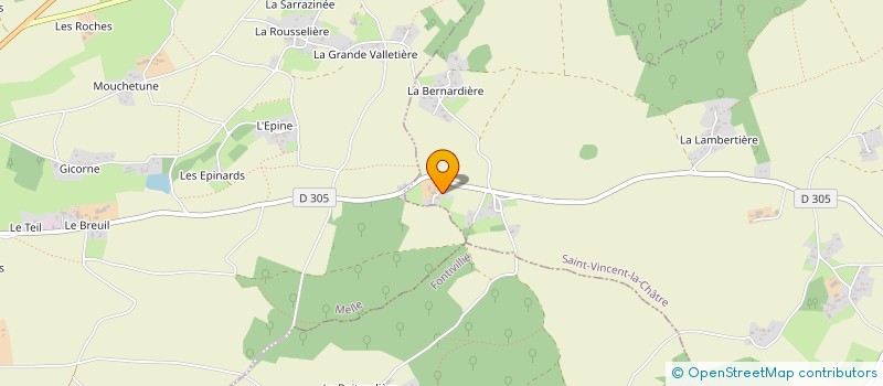 localisation de l'entreprise MADAME FERNANDE TESSIER  SAINT-VINCENT-LA-CHATRE