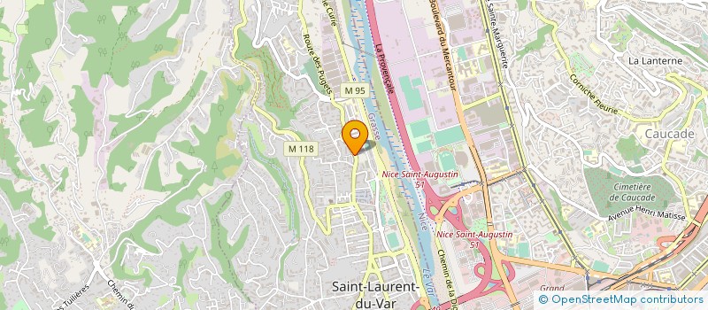 localisation de l'entreprise MADAME FERNANDE TONELLI à SAINT-LAURENT-DU-VAR