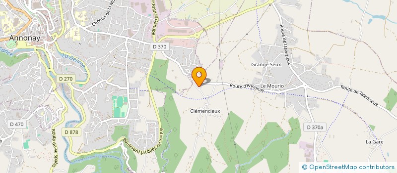 localisation de l'entreprise MADAME FERNANDE TREILLE  VERNOSC-LES-ANNONAY