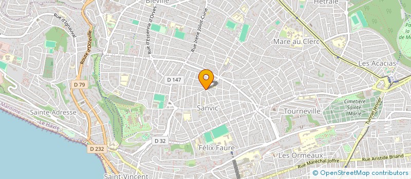 localisation de l'entreprise MADAME FERNANDE WHITEHEAD à LE HAVRE