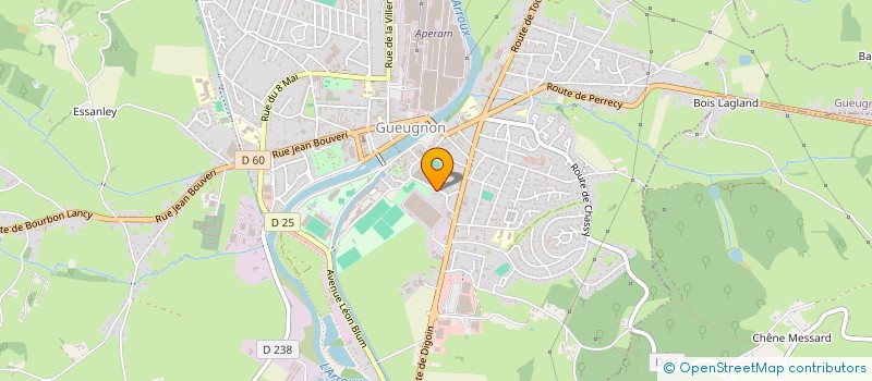 localisation de l'entreprise MADAME FERRARO HUOT à GUEUGNON
