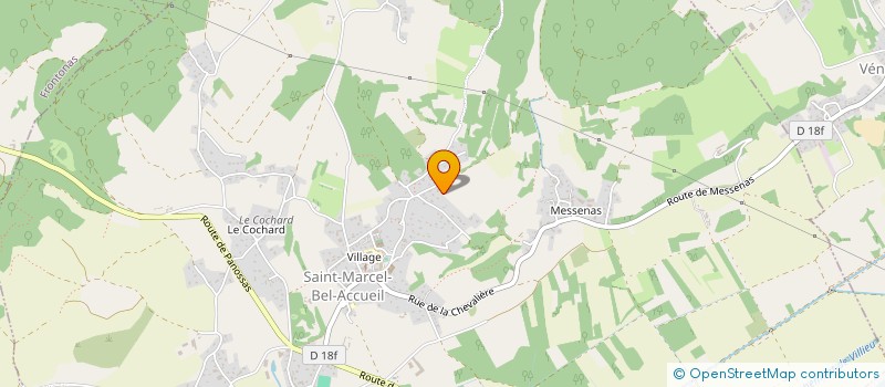 localisation de l'entreprise MADAME FERREOLE BENARD  SAINT-MARCEL-BEL-ACCUEIL