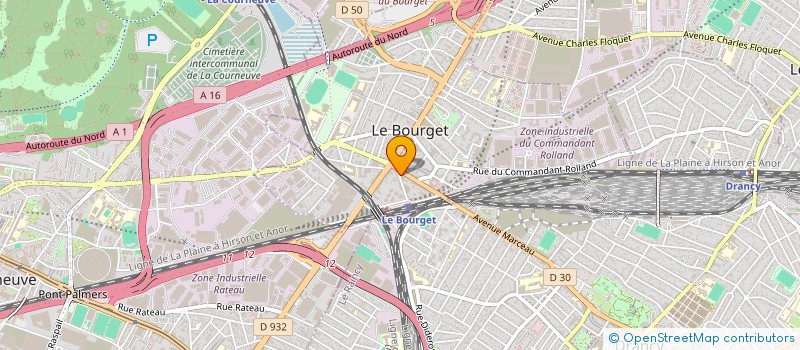 localisation de l'entreprise MADAME FERROUDJA ALOUANE à LE BOURGET