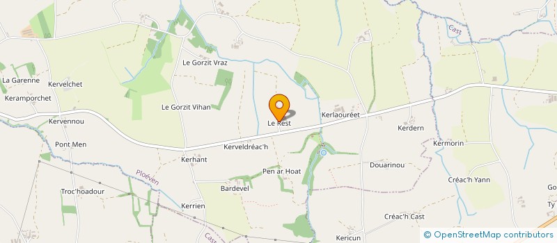 localisation de l'entreprise MADAME FERTIL HAMON  PLOEVEN