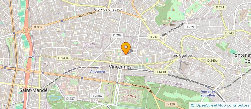 localisation de l'entreprise MADAME FETHIYE CILOGLU à VINCENNES