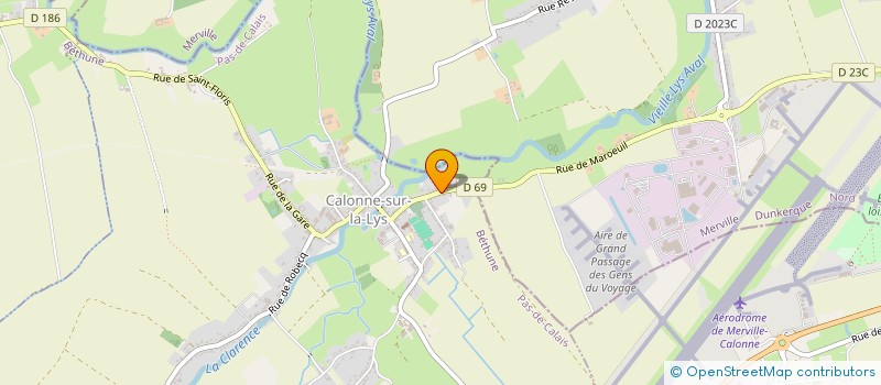 localisation de l'entreprise MADAME FETIMA MZYENE  CALONNE-SUR-LA-LYS