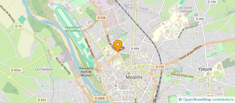localisation de l'entreprise MADAME FETNA ABDERREZAK à MOULINS
