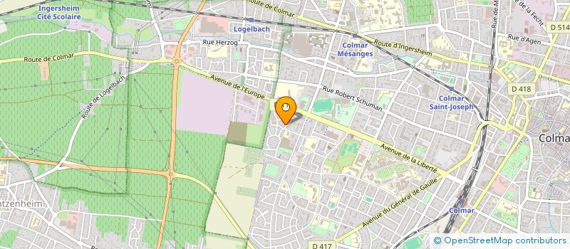 localisation de l'entreprise MADAME FEYZANUR YILMAZ  COLMAR