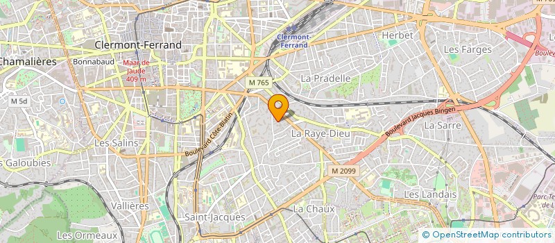 localisation de l'entreprise MADAME FEZANE ADA ANGWE  CLERMONT-FERRAND