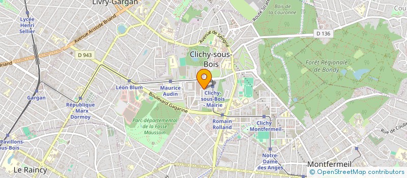 localisation de l'entreprise MADAME FIDELE AMAGLI à CLICHY-SOUS-BOIS