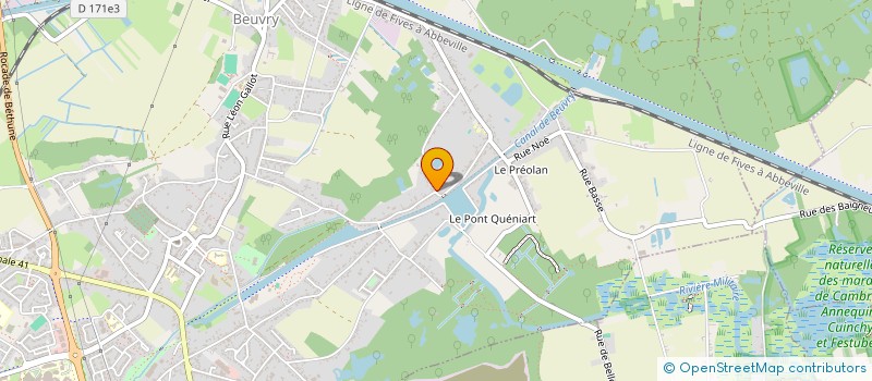 localisation de l'entreprise MADAME FIDELINE DELERUE  BEUVRY