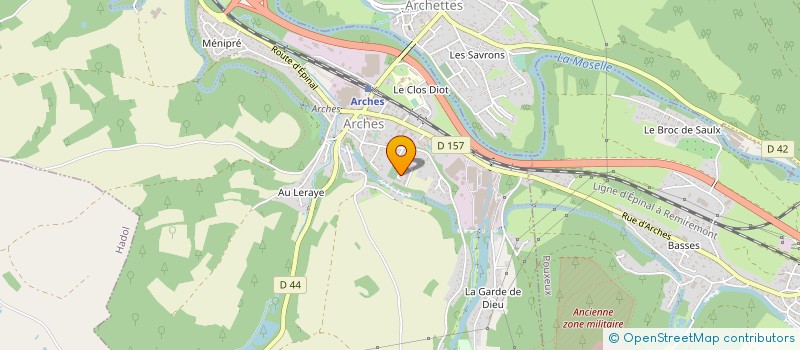 localisation de l'entreprise MADAME FIDJI BALLAND  ARCHES