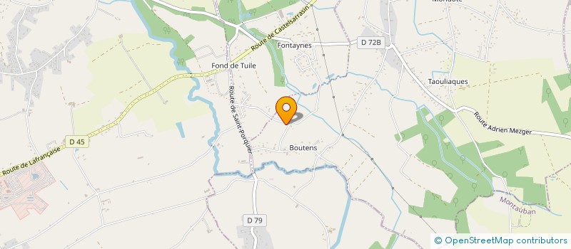 localisation de l'entreprise MADAME FIDJI BUCHE  LABASTIDE-DU-TEMPLE