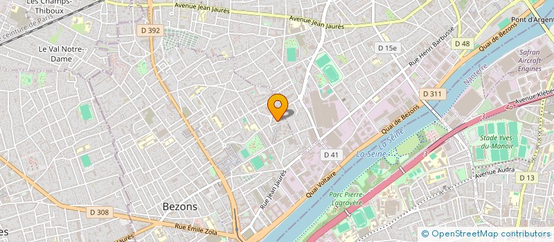 localisation de l'entreprise MADAME FIDYA BENBRAHIM  BEZONS