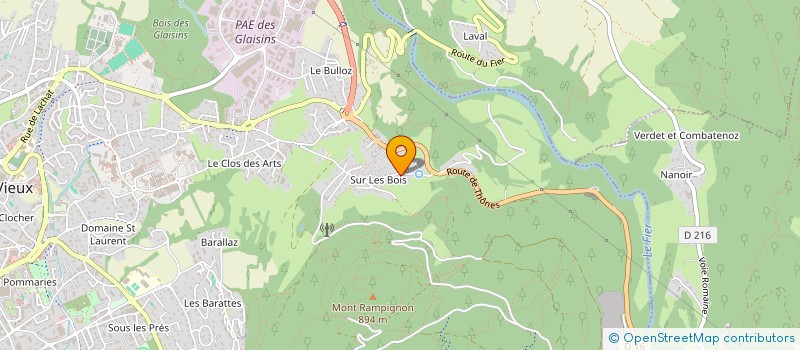 localisation de l'entreprise MADAME FIKRETE BEJTULLAHU à ANNECY