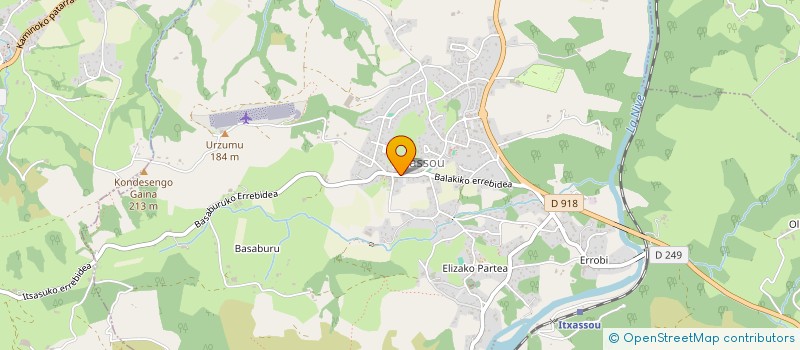 localisation de l'entreprise MADAME FILIPA ALEXANDRA CUNHA DA SILVA  ITXASSOU