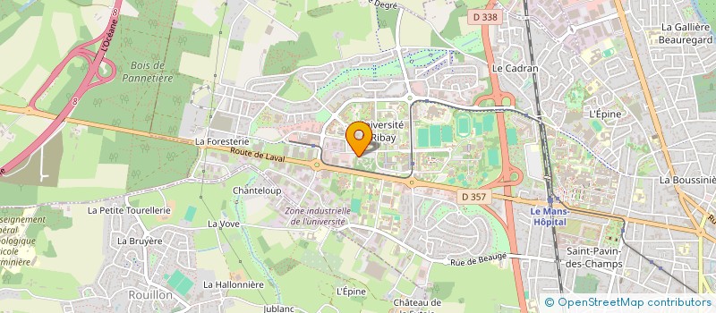 localisation de l'entreprise MADAME FILIPPA CHEVRAIN  LE MANS