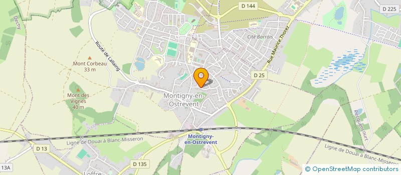 localisation de l'entreprise MADAME FILIPPINA VALENTI  MONTIGNY-EN-OSTREVENT