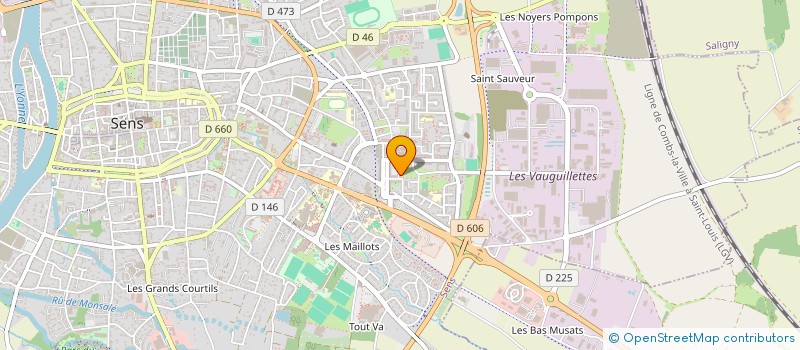 localisation de l'entreprise MADAME FILISBINA JORGE SAMUEL  SENS