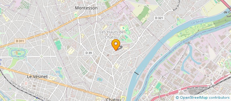 localisation de l'entreprise MADAME FINDA TRAORE à CHATOU