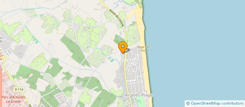 localisation de l'entreprise MADAME FIOLANE DELACROIX  ARGELES-SUR-MER