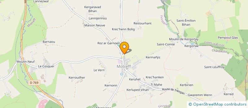 localisation de l'entreprise MADAME FIONA BARNES  MOTREFF