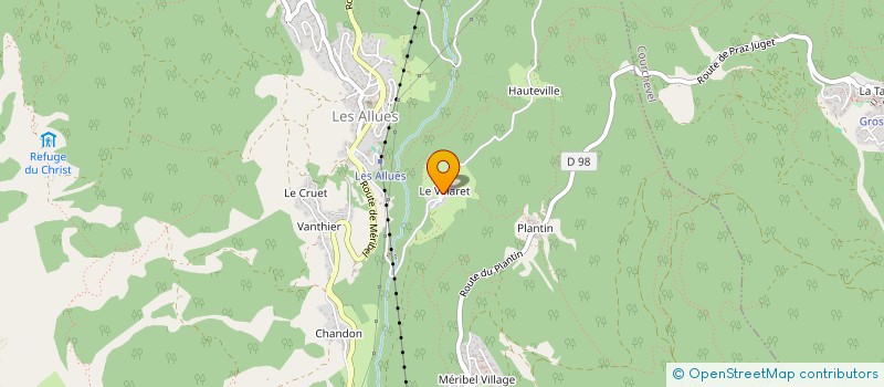 localisation de l'entreprise MADAME FIONA BARON  LES ALLUES