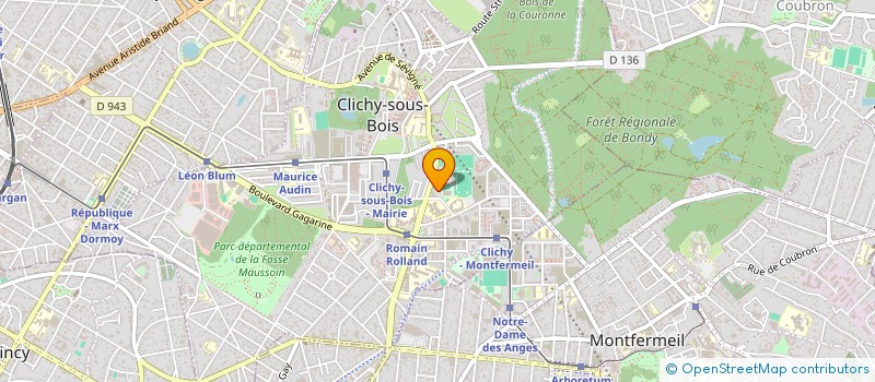 localisation de l'entreprise MADAME FIONA BASTIEN à CLICHY-SOUS-BOIS