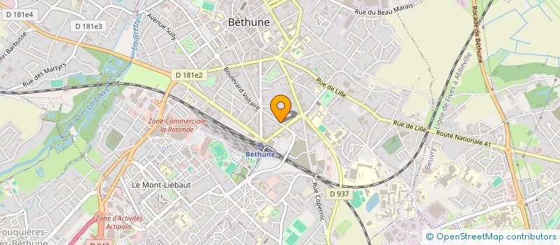 localisation de l'entreprise MADAME FIONA COHEN à BETHUNE