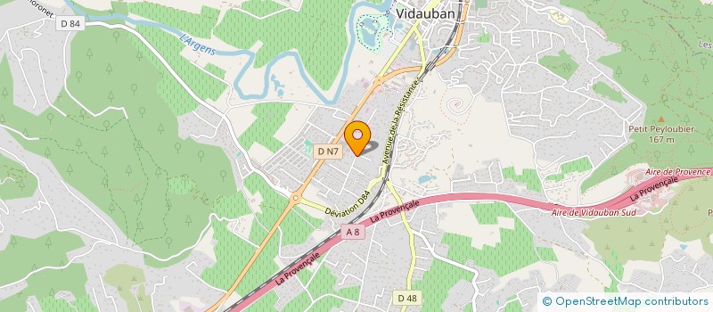 localisation de l'entreprise MADAME FIONA DE TADDEO  VIDAUBAN