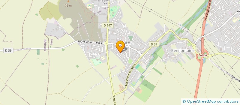 localisation de l'entreprise MADAME FIONA DELETTREZ  HULLUCH