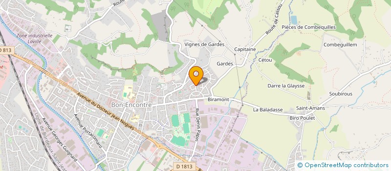 localisation de l'entreprise MADAME FIONA DELORT  BON-ENCONTRE