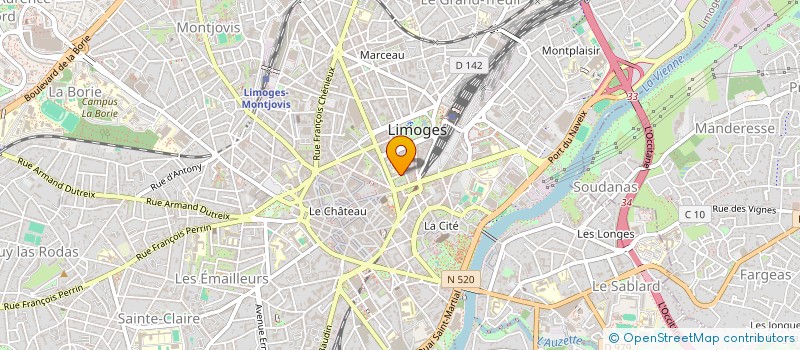 localisation de l'entreprise MADAME FIONA DI CARLO  LIMOGES