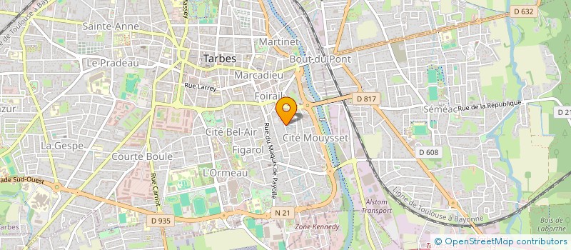 localisation de l'entreprise MADAME FIONA FANDOS à TARBES