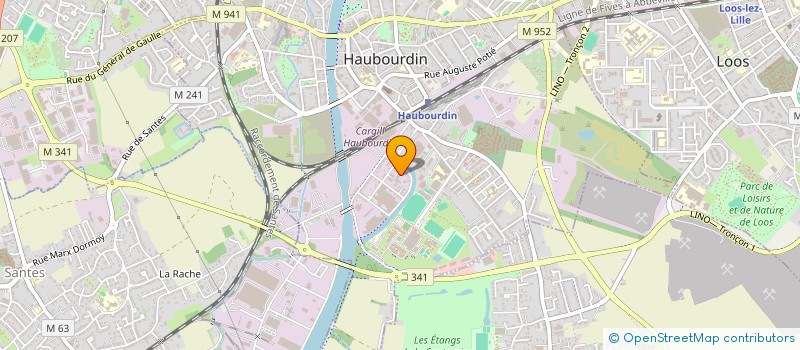 localisation de l'entreprise MADAME FIONA FOREST  HAUBOURDIN