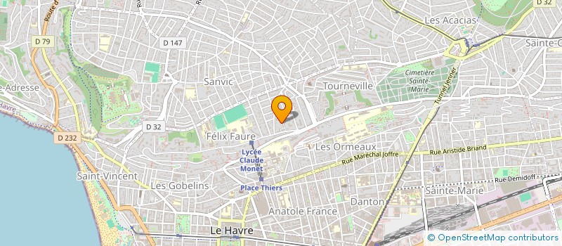 localisation de l'entreprise MADAME FIONA FORTIN  LE HAVRE