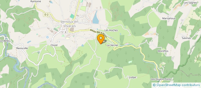 localisation de l'entreprise MADAME FIONA GAUCHIER  VERNOUX-EN-VIVARAIS