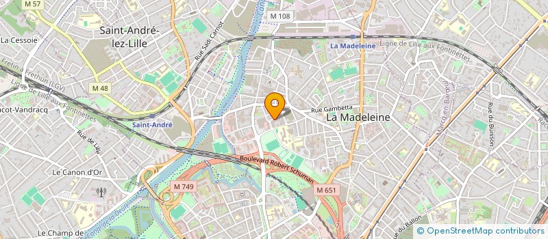 localisation de l'entreprise MADAME FIONA GAUTIER à LA MADELEINE
