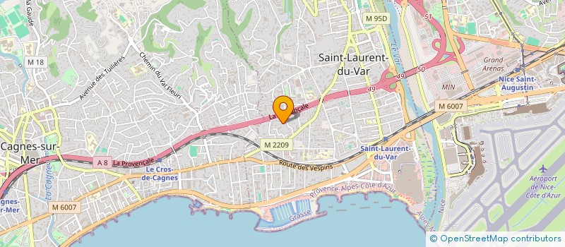 localisation de l'entreprise MADAME FIONA GHIO  SAINT-LAURENT-DU-VAR